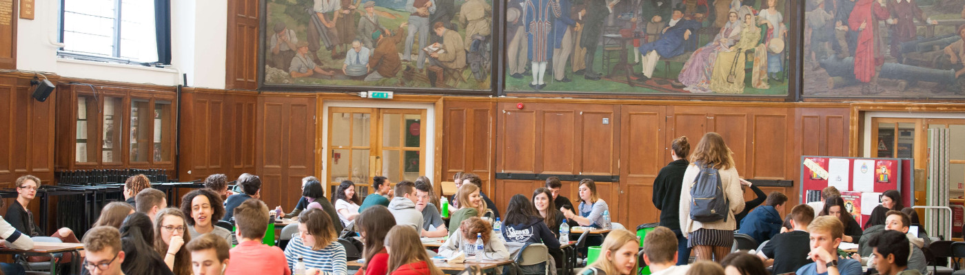 The Main Hall with student working together