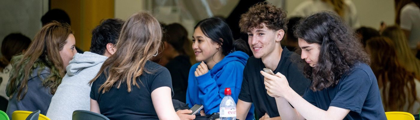 BHASVIC students in the Copper Café