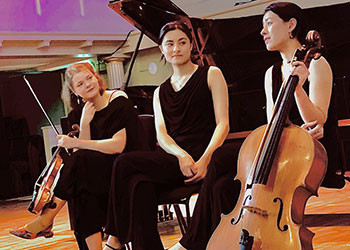 BHASVIC alumni, Riya and Berniya Hamie are performing with their Astatine piano trio at the Wigmore Hall, London, this image liks to the news item
