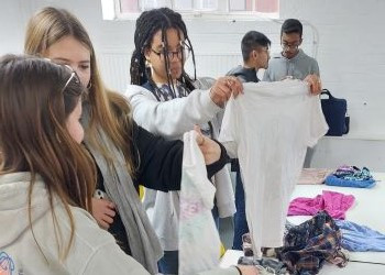 BHASVIC students take part in a clothes swap organised by the Climate Action Society
