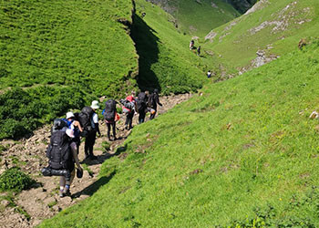 64 students have just completed their first DofE weekend in the Peaks, this image links to the news item.