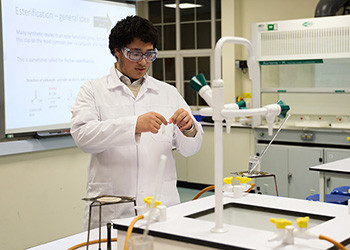 Chemistry Society – Microscale esterification, this image links to the news item