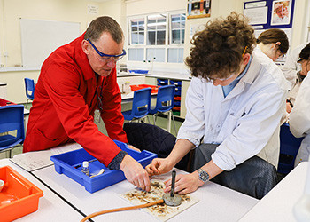 Chemistry Society – extracting iron with a match head, this image links to the news item