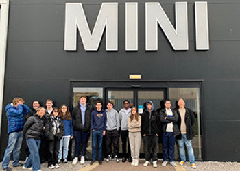 Business visit to the BMW Mini factory, this image links to the news item