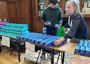Period Project at BHASVIC main hall, this links to the news item