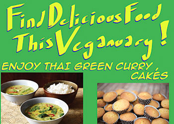 The student Climate Action group sold lunchtime Thai Green Vegan Curry plus vegan cookies.