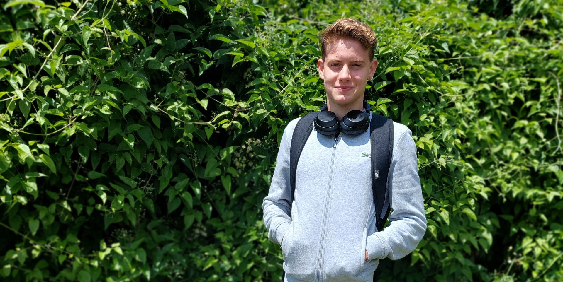 BHASVIC student Benji pictured, attended Growing Greener Sussex whilst on work experience with the BHASVIC Marketing & Communications department