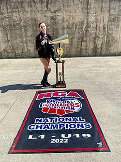 Cheerleader Emma Britt wins Cheerleading award in the USA