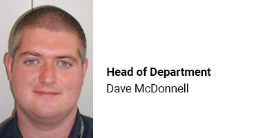 Head of Department Dave McDonnell