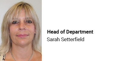 Head of Department, Sarah Setterfield