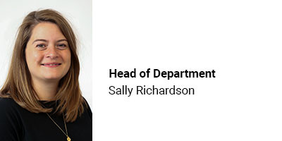 Head of Department, Sally Richardson