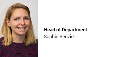 Head of Department Sophie Benzie