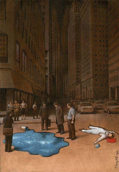 Paint Spill by Pawel Kuczynski 