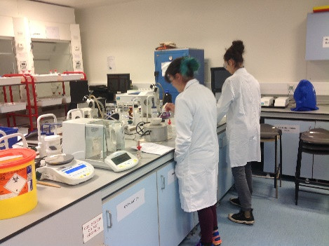 Andreea and Rebecca get their preparations to the correct temperature and consistency