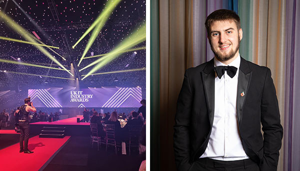 Finn Lawford Mee at the final for the BCS Apprentice of the year awards 