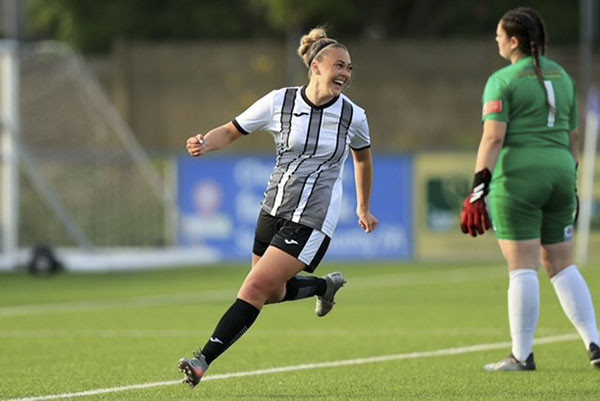 BHASVIC Women’s football player in action