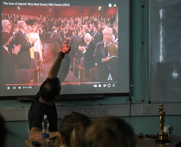 Oscar presentation for Johnnie Burn