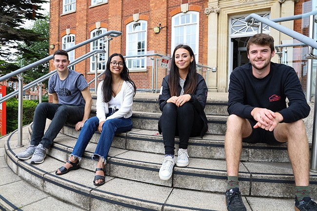 Students Celebrating Exam Results