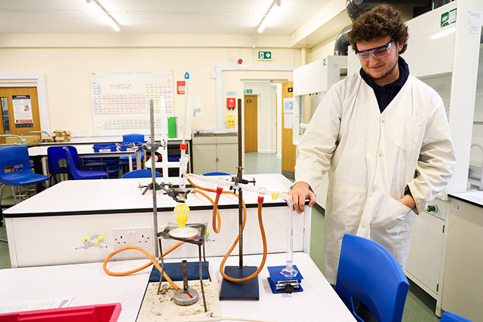 In this part, the students separated the limonene from the water in which the peel was placed, based on their different boiling points