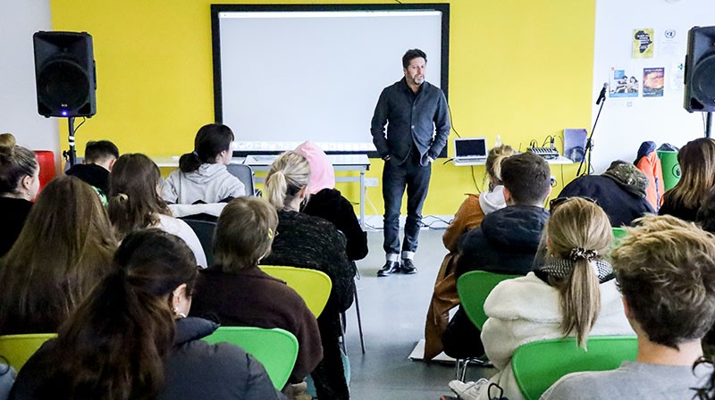 Photo - BHASVIC Media department were thrilled to welcome Lloyd Embley, group Editor-in-chief of Reach plc