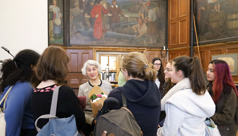 Lady Vivian Rose talks to students from Law and Politics about how to start out in a career in the law