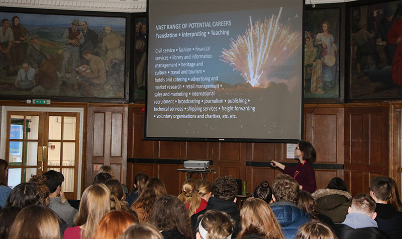 BHASVIC hosted a talk for A level Modern Language students given by Claire Cuminatto of the University of East Anglia