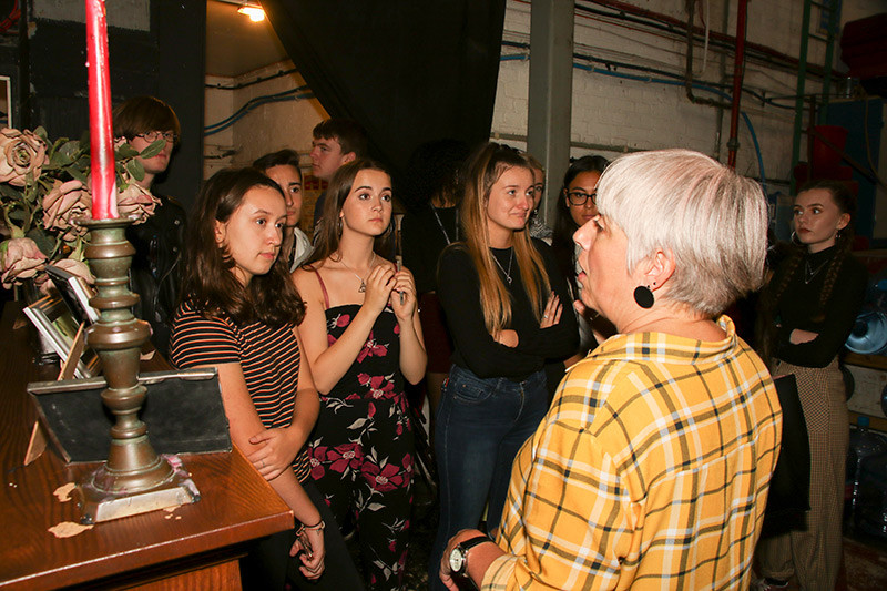 The students experienced what it's like to be on stage as well as behind the scenes