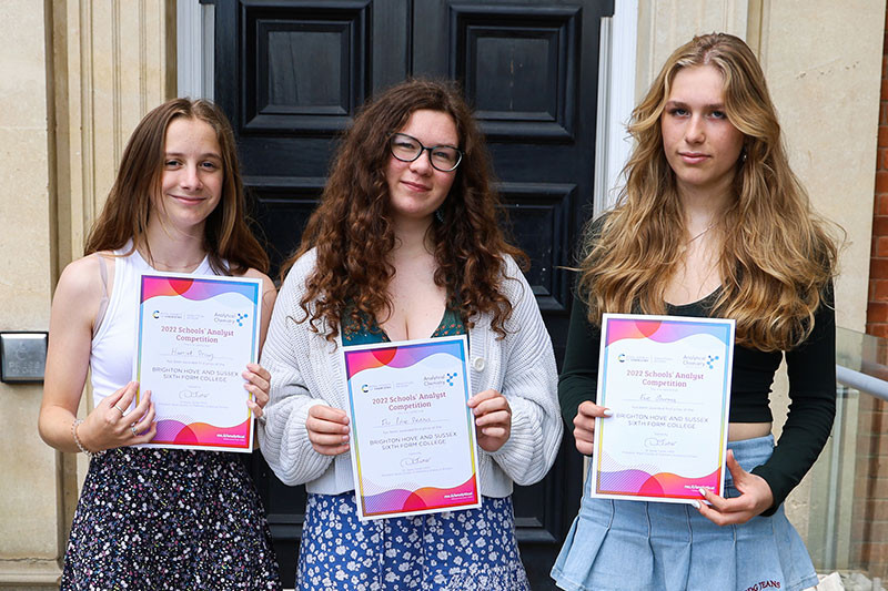 Our winners are (L-R) Harriet Dray, Flo Price Dennis and Eve Sharma 